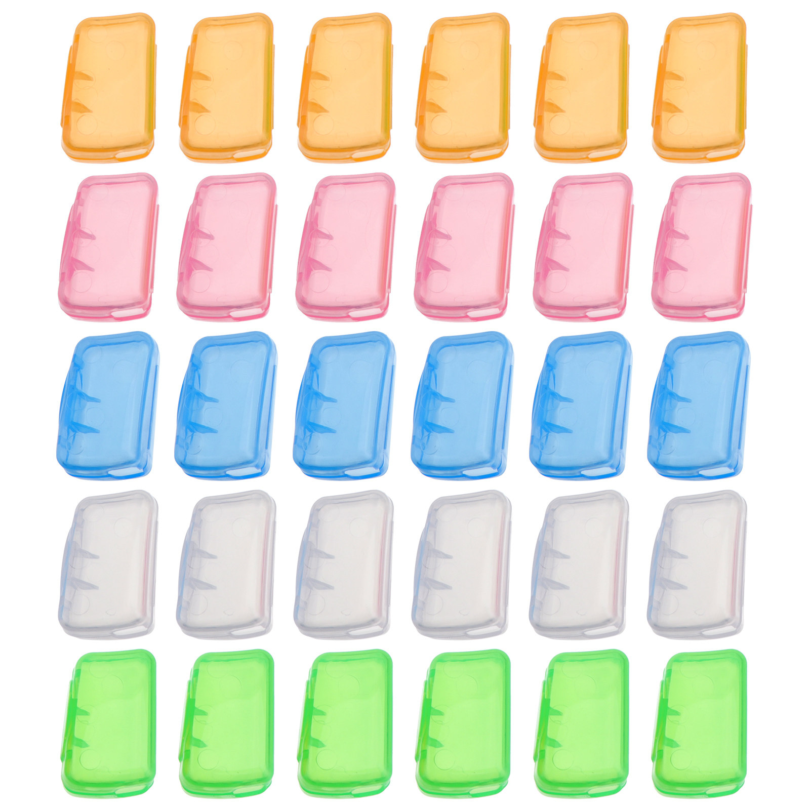 Home Office Head - 30Pcs Hygienic Plastic Toothbrush Head Covers