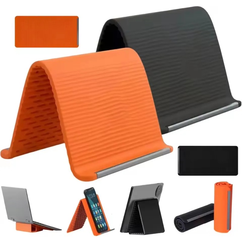 Home Office Pc - Flexible Foldable Silicone Phone Holder Portable