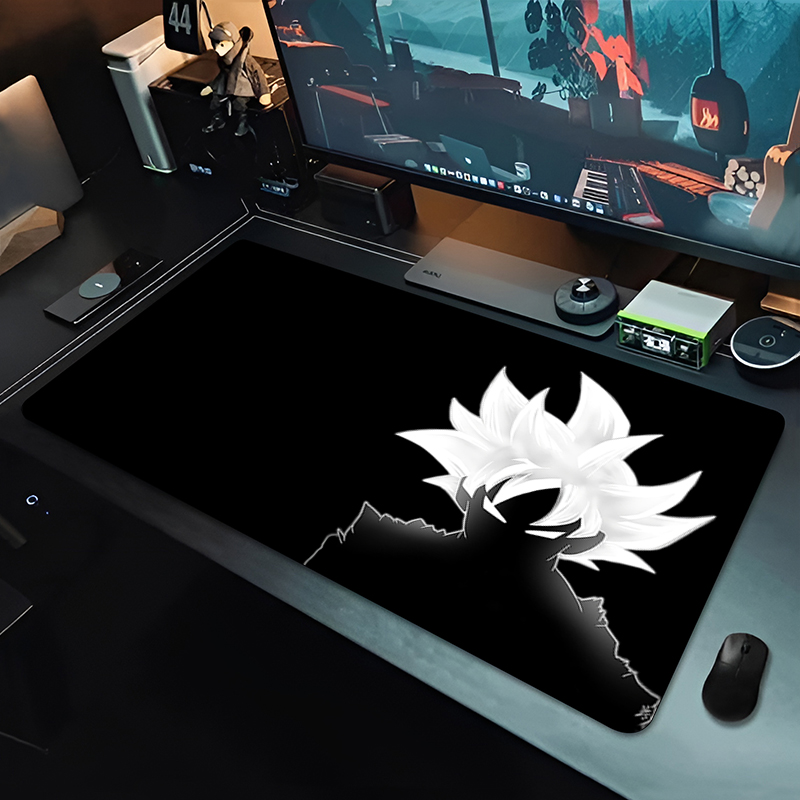 Home Office Keyboard And Mouse - DBZ Black Anime Mouse Pad Dragon