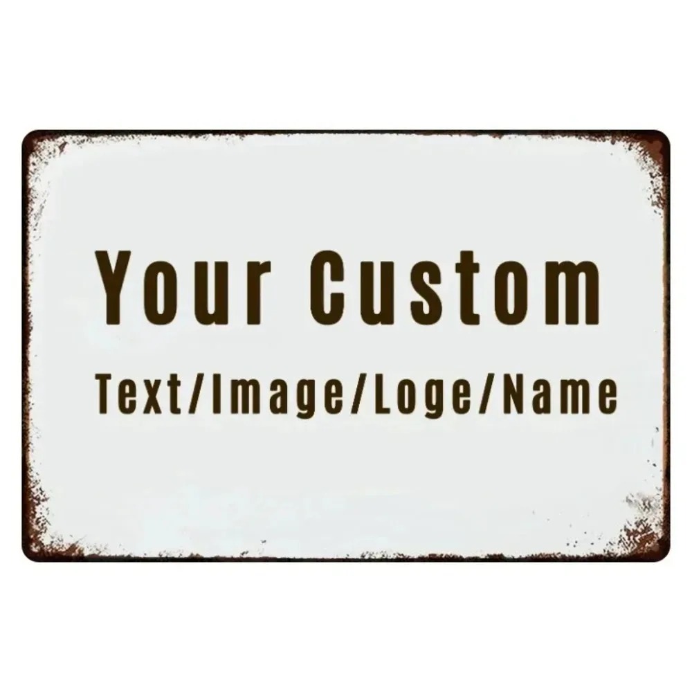 Home Office Gifts - 1pc Personalized Retro Aluminum Sign Custom