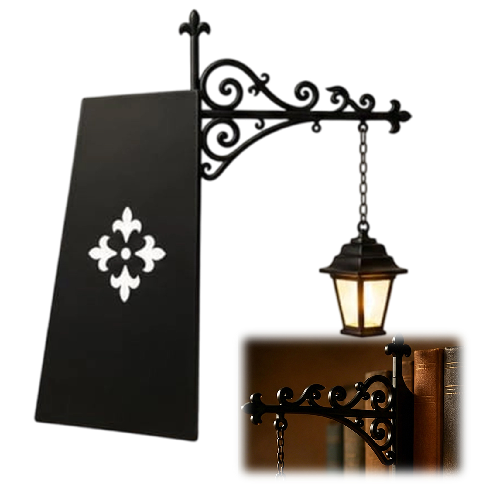 Home Office And Library - Resin Library Lantern Miniature Shelf Light