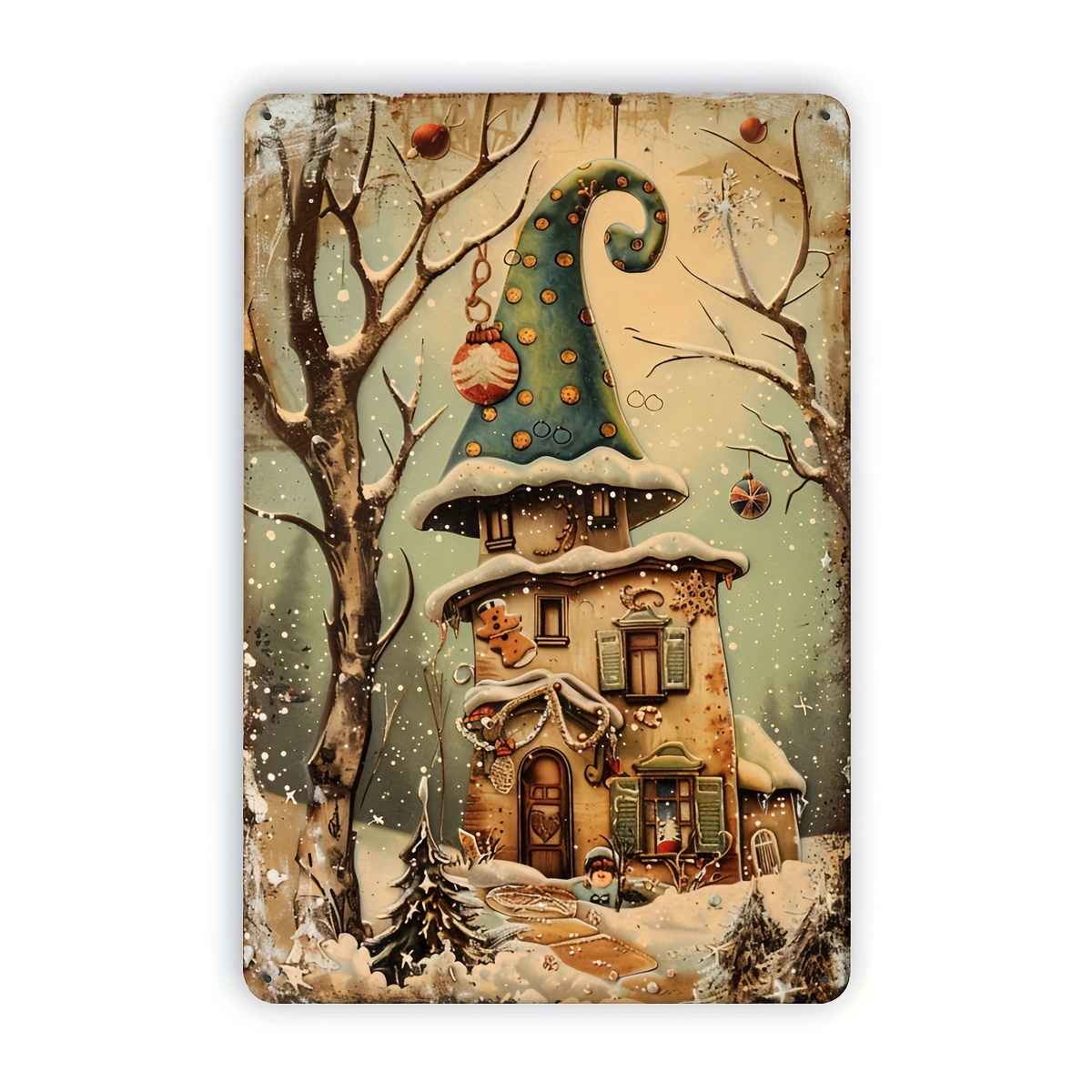 1 Vintage Christmas Cottage Me - огляд і ціна Home Office And Library
