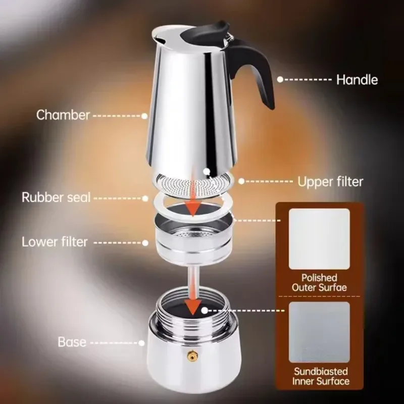 Italian Stainless Steel Moka C - огляд і ціна Home Office Moka