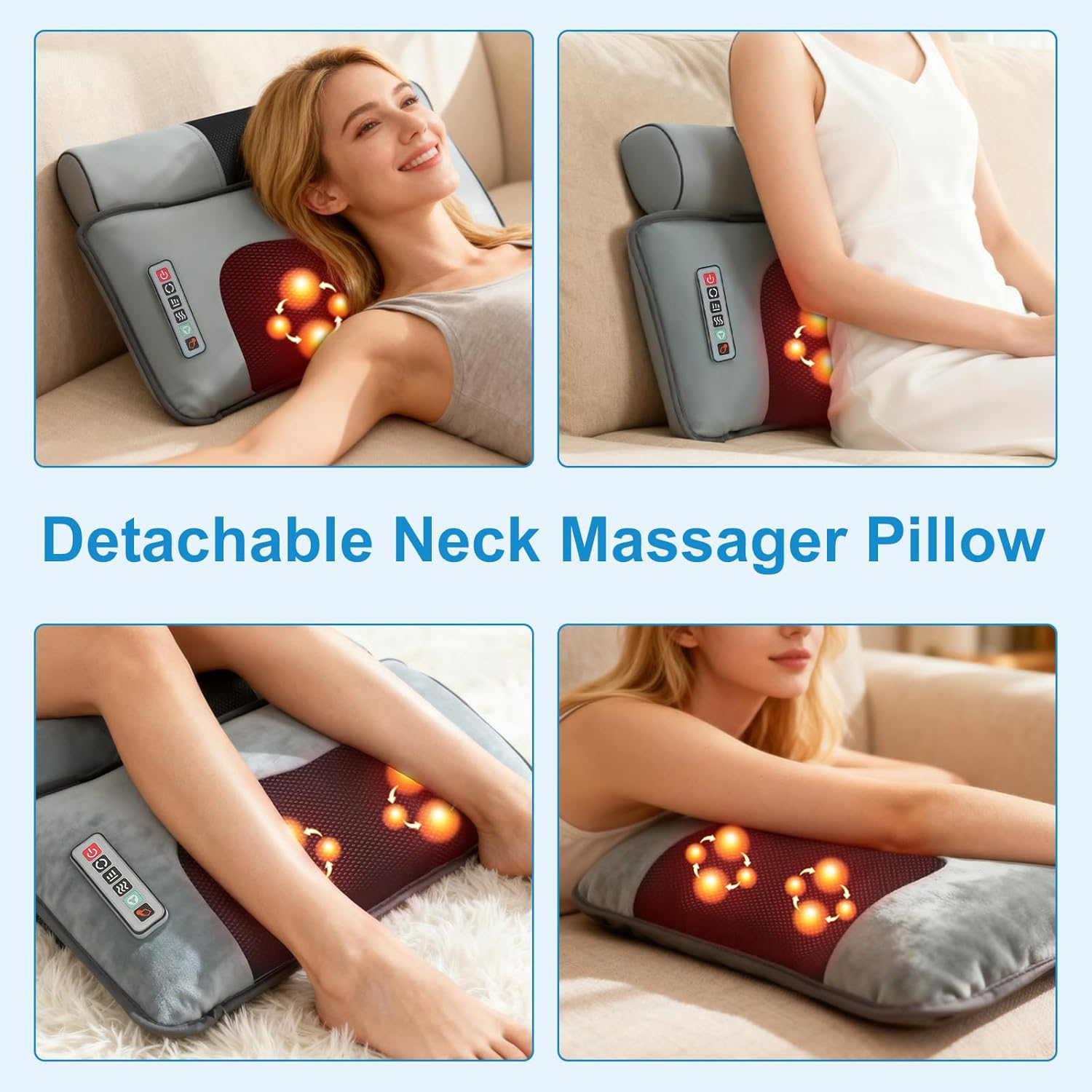 Full Body Massage Mat with Hea - огляд і ціна Home Office Head