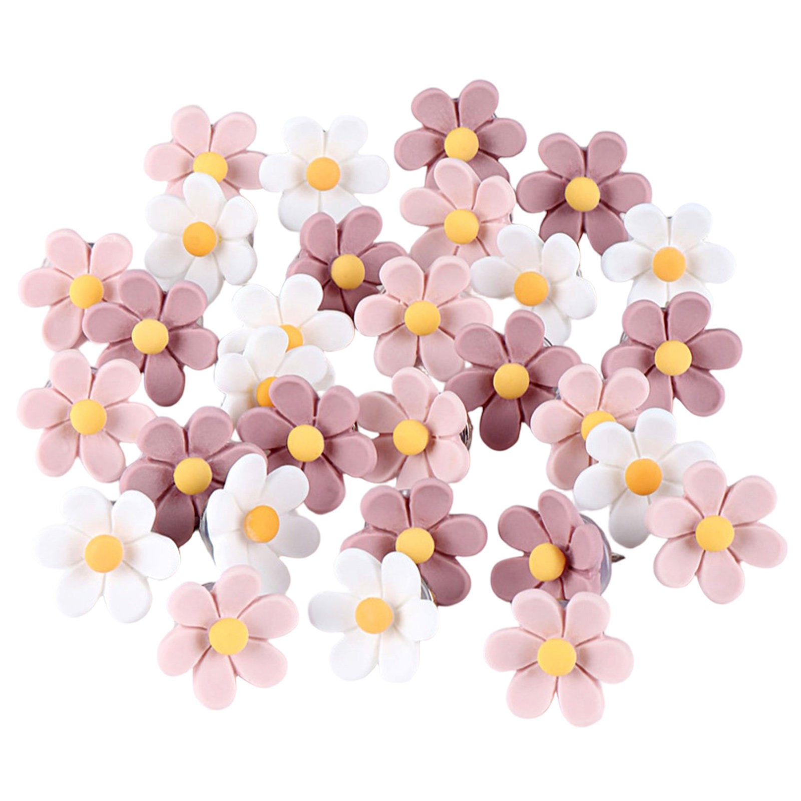 50Pcs Flower Thumb Tacks Reali - огляд і ціна Home Office Head