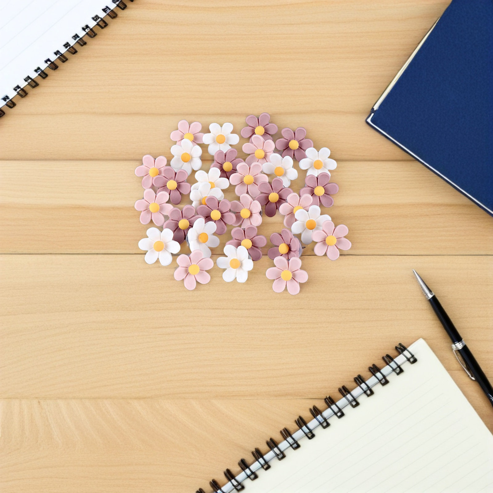 50Pcs Flower Thumb Tacks Reali - огляд і ціна Home Office Head