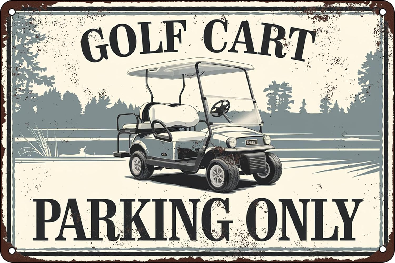 Golf Cart Parking Only Course  - огляд і ціна Home Office And Library
