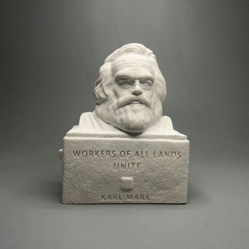 Karl Marx Plaster Bust Sculptu - огляд і ціна Home Office And Library