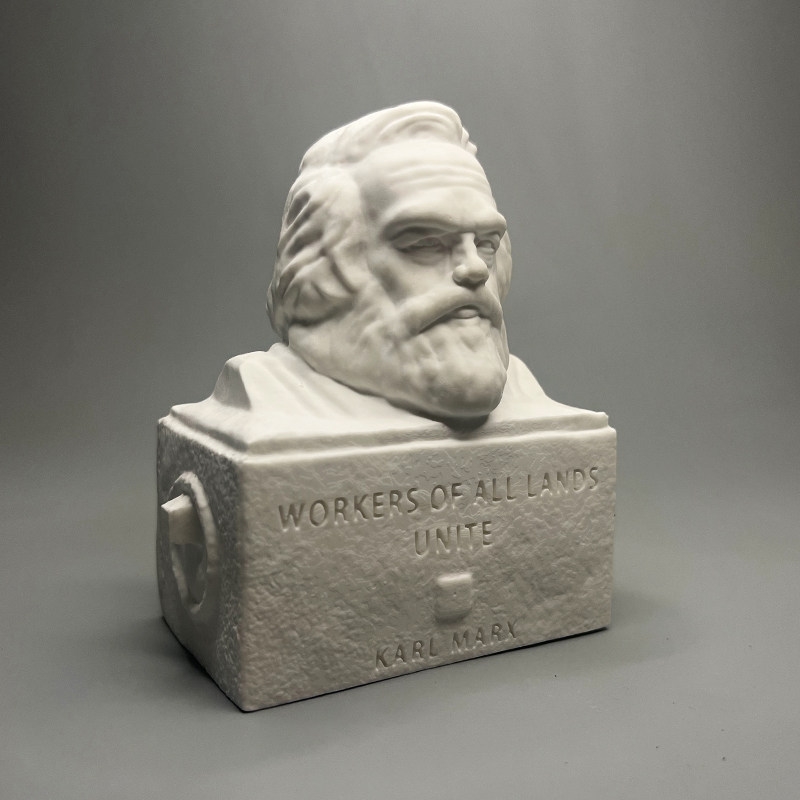Karl Marx Plaster Bust Sculptu - огляд і ціна Home Office And Library