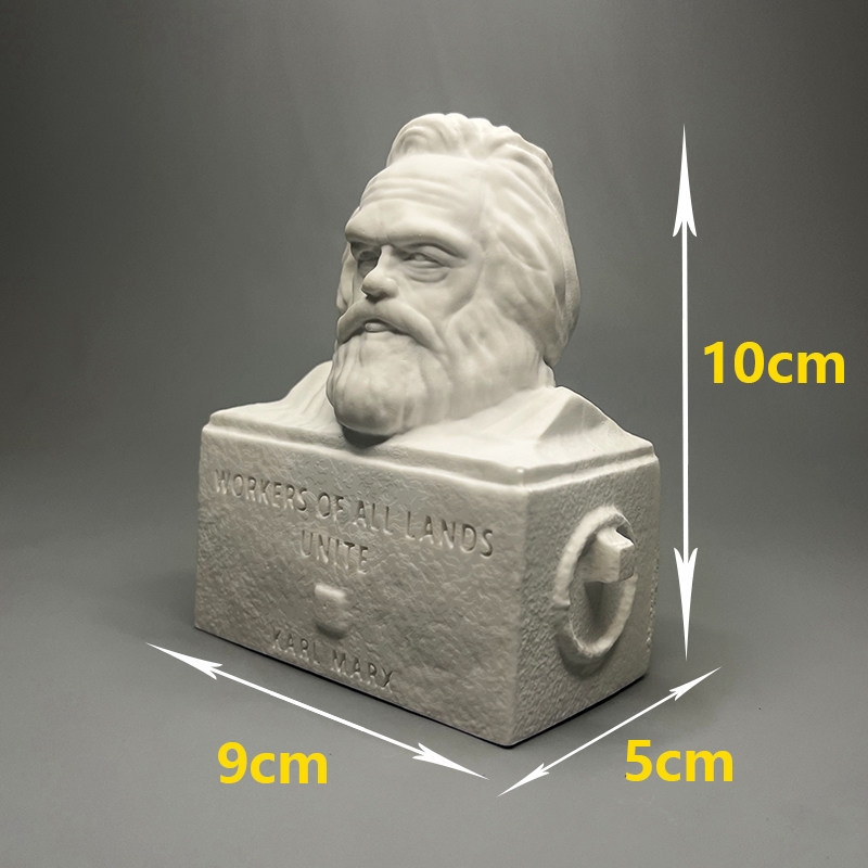 Karl Marx Plaster Bust Sculptu - огляд і ціна Home Office And Library