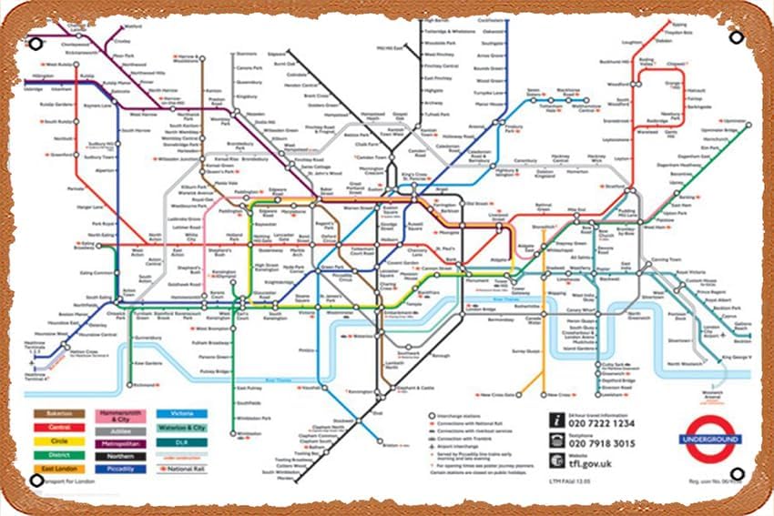 London Underground Map - Poste - огляд і ціна Home Office Of London