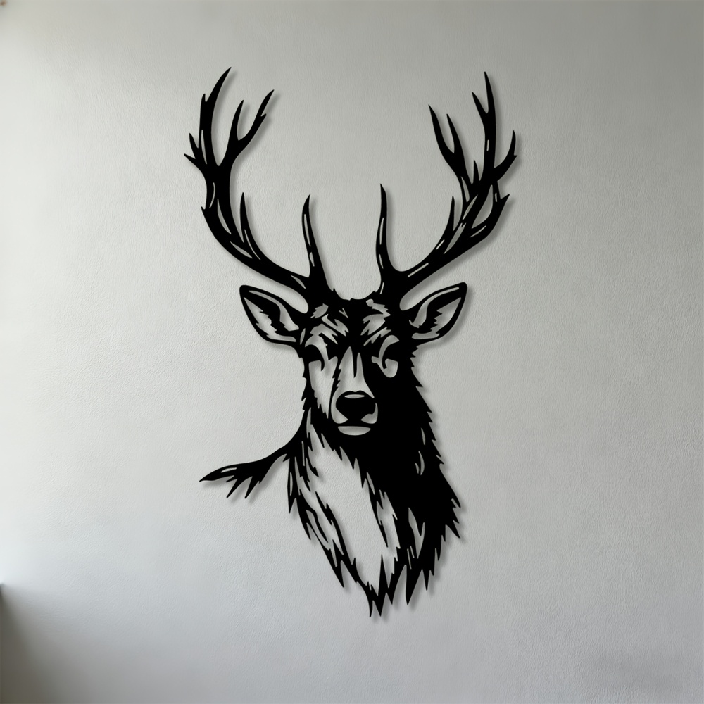 Metal Deer Head Wall Art, Iron - огляд і ціна Home Office Head
