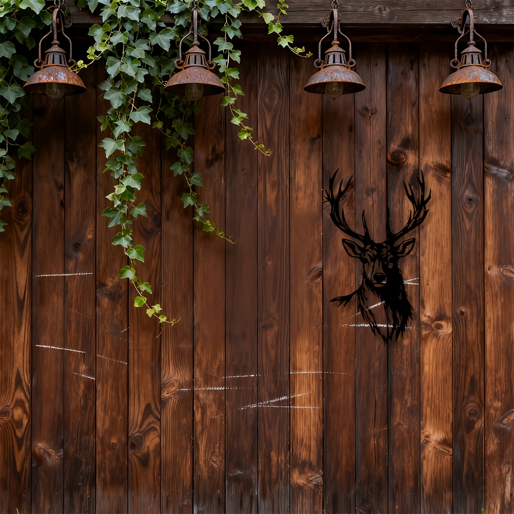 Metal Deer Head Wall Art, Iron - огляд і ціна Home Office Head