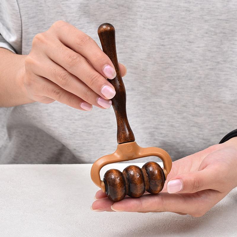 Wooden Massage Roller Handheld - огляд і ціна Home Office Head