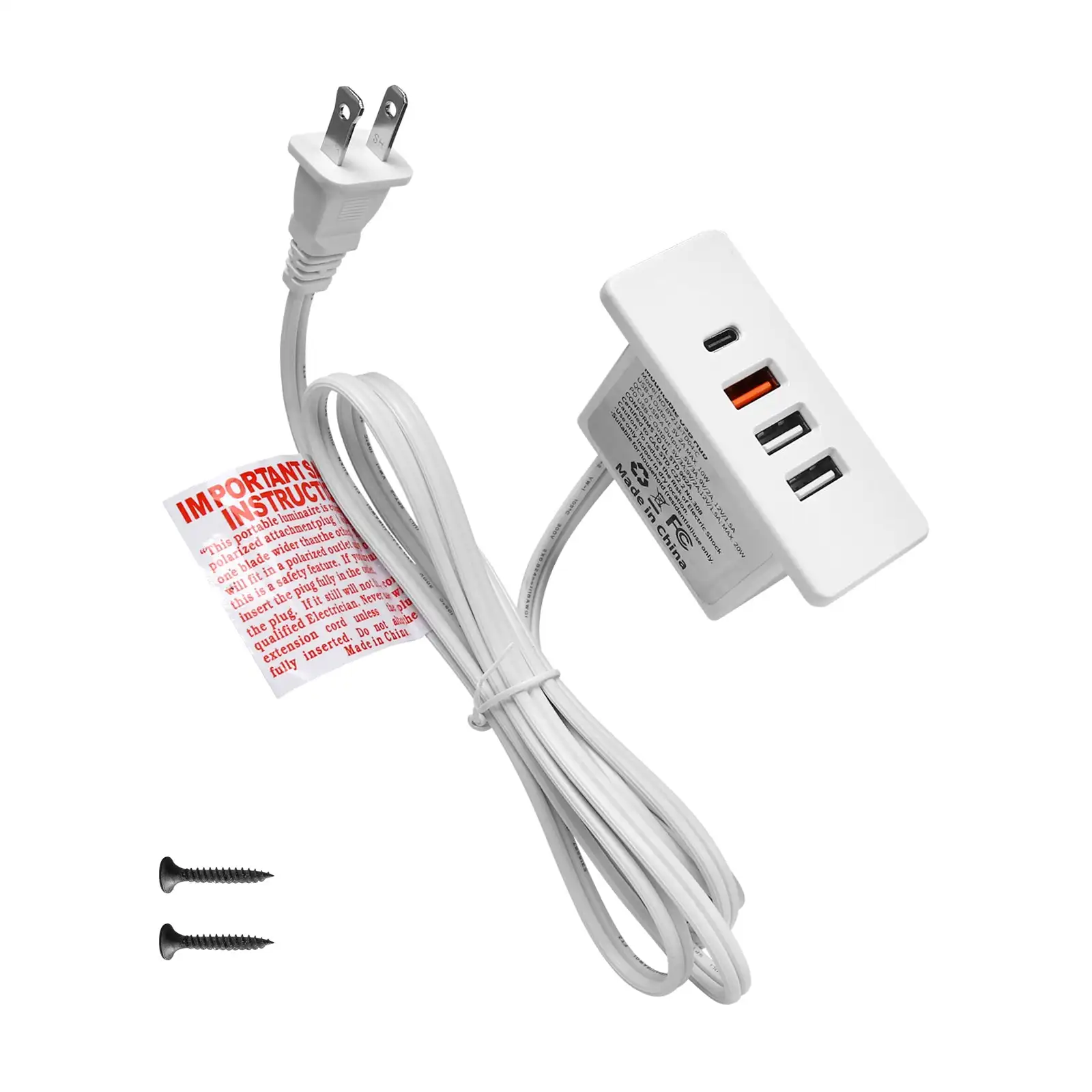 Powered USB C Hub Socket Reces - огляд і ціна Power Strip Desk