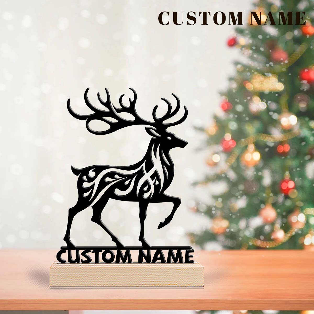 1Pc Csutom  Running Deer Woode - огляд і ціна Home Office Gifts