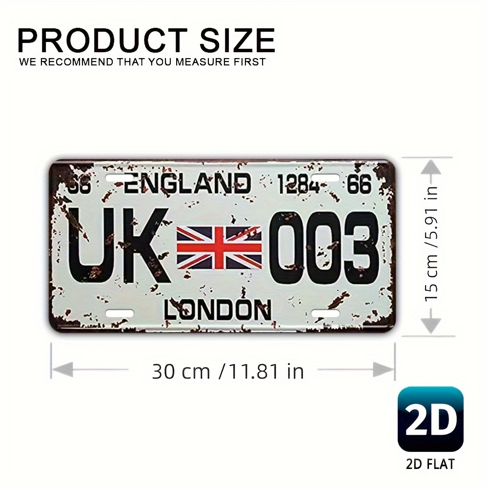 Vintage London UK License Plat - огляд і ціна Home Office Of London