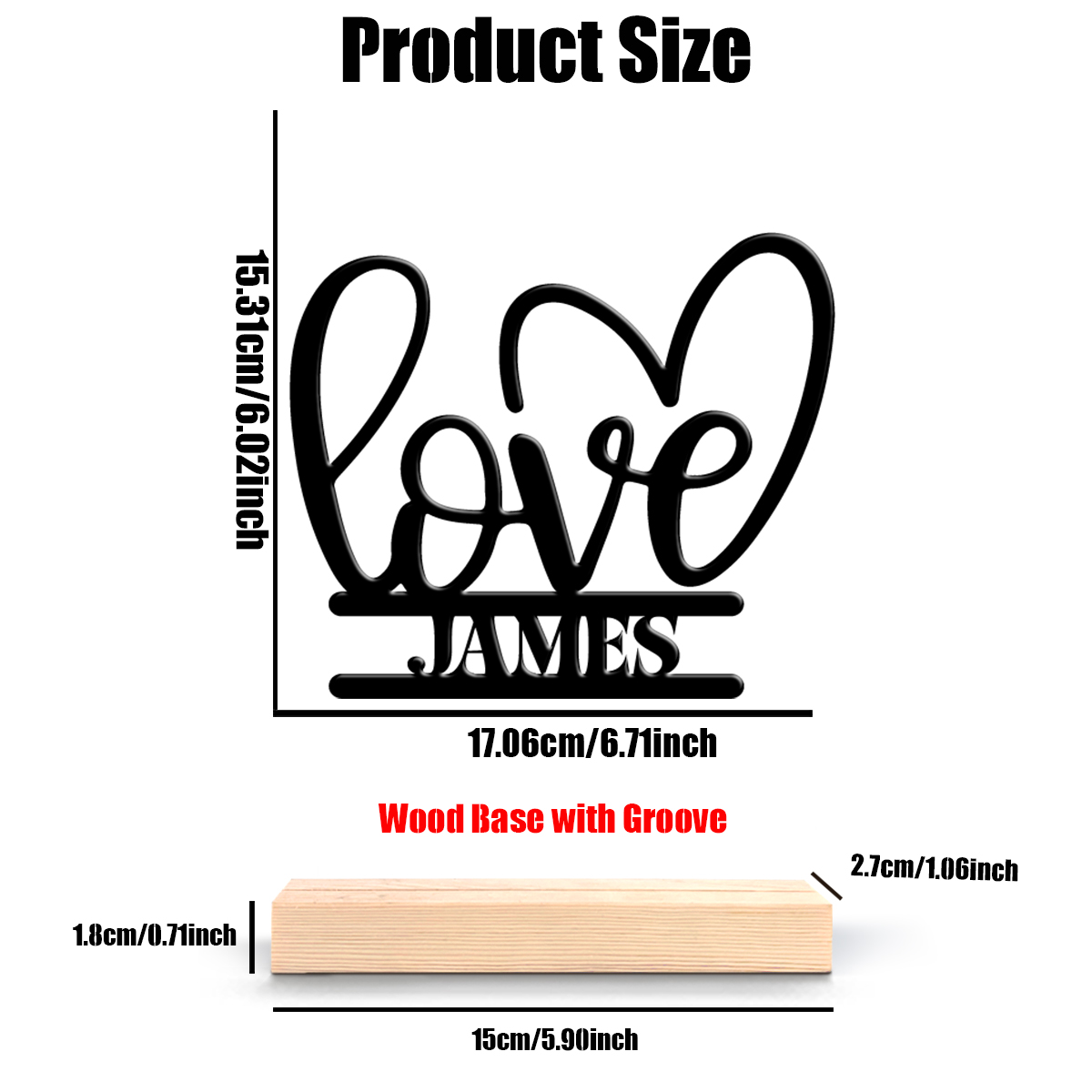1Pc Csutom Valentine Love Hear - огляд і ціна Home Office Gifts