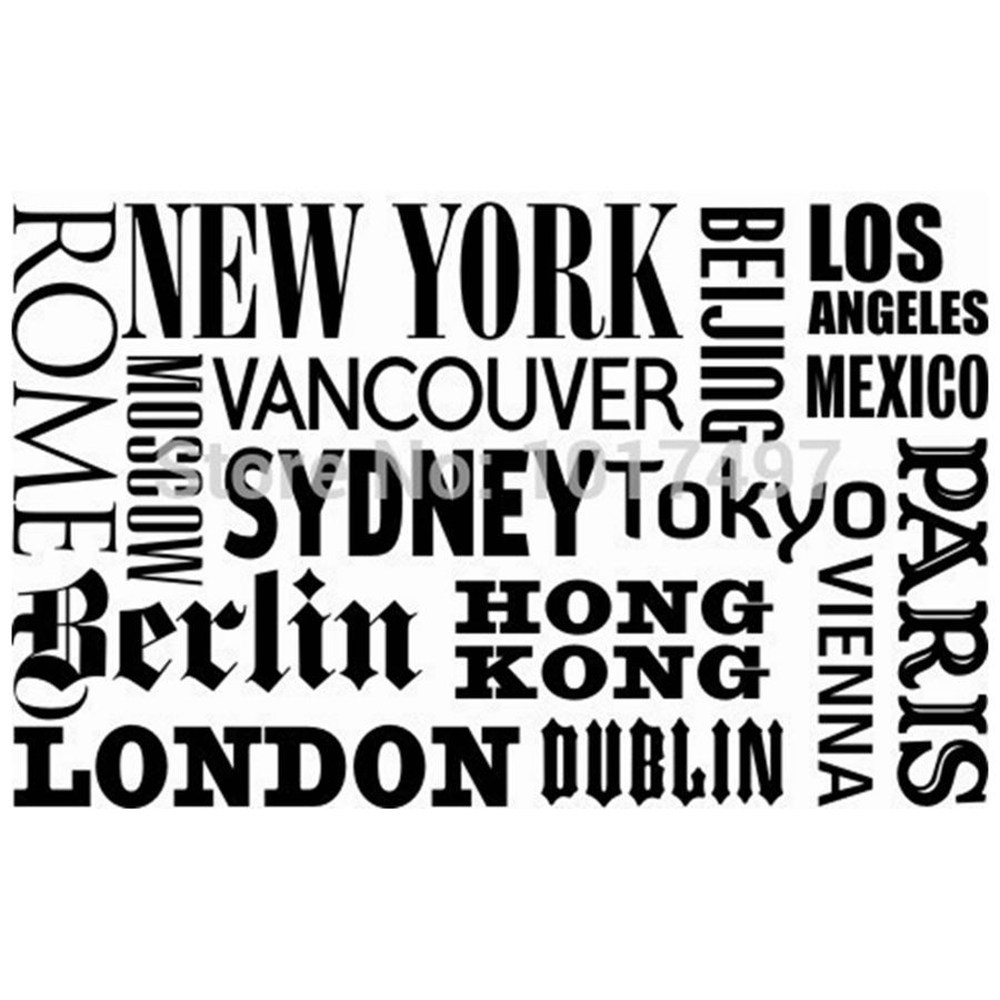 New York London Paris Quote wa - огляд і ціна Home Office Of London