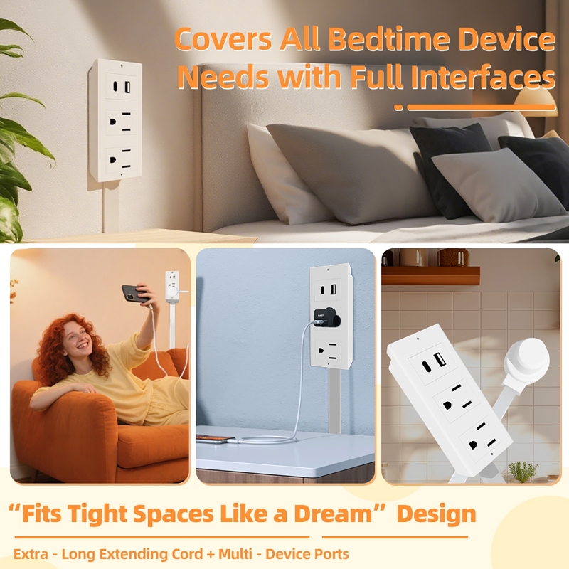 Electrical Outlet Extender Adj - огляд і ціна Power Strip Desk