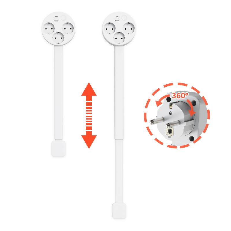 Electrical Outlet Extender Adj - огляд і ціна Power Strip Desk